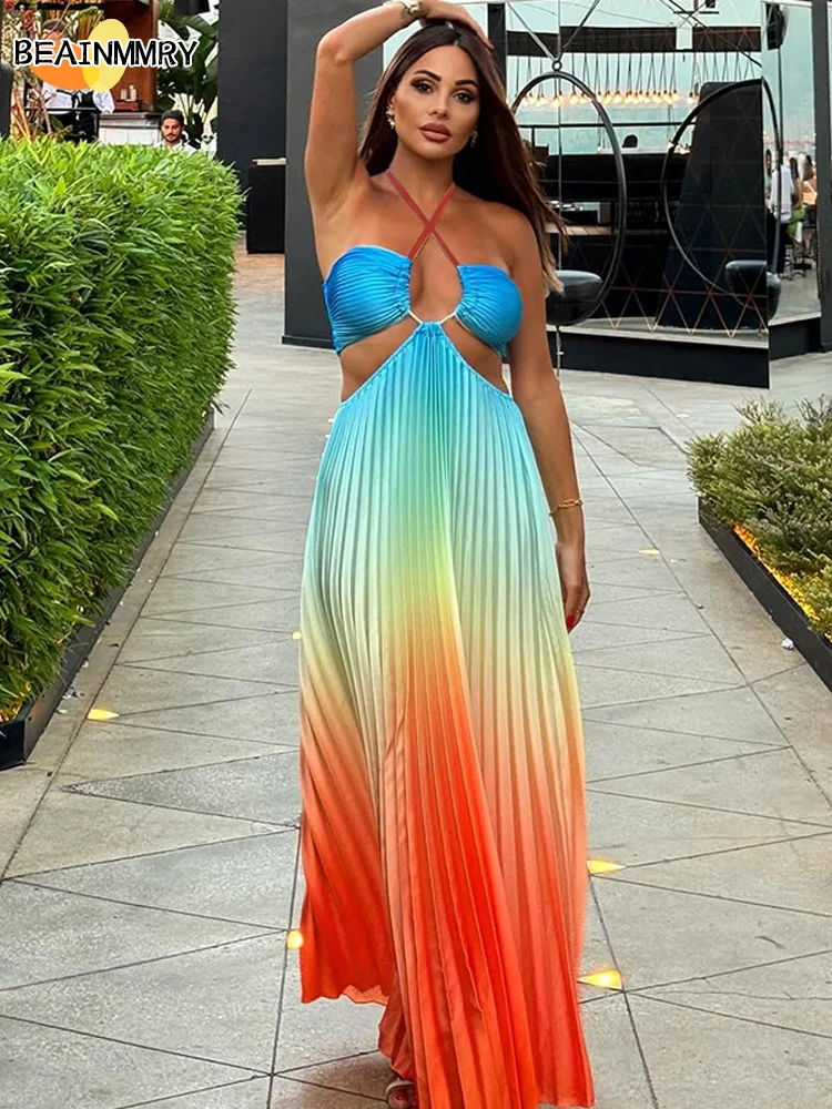 2025 Sexy Printed Maxi Dresses Women Elegant Halter Neck Backless Long Gowns Fashion Lady Hollow Out Slim Fit Holiday Vestidos
2025 Sexy Printed Maxi Dresses Women Elegant Halter Neck Backless Long Gowns Fashion Lady Hollow Out Slim Fit Holiday Vestidos