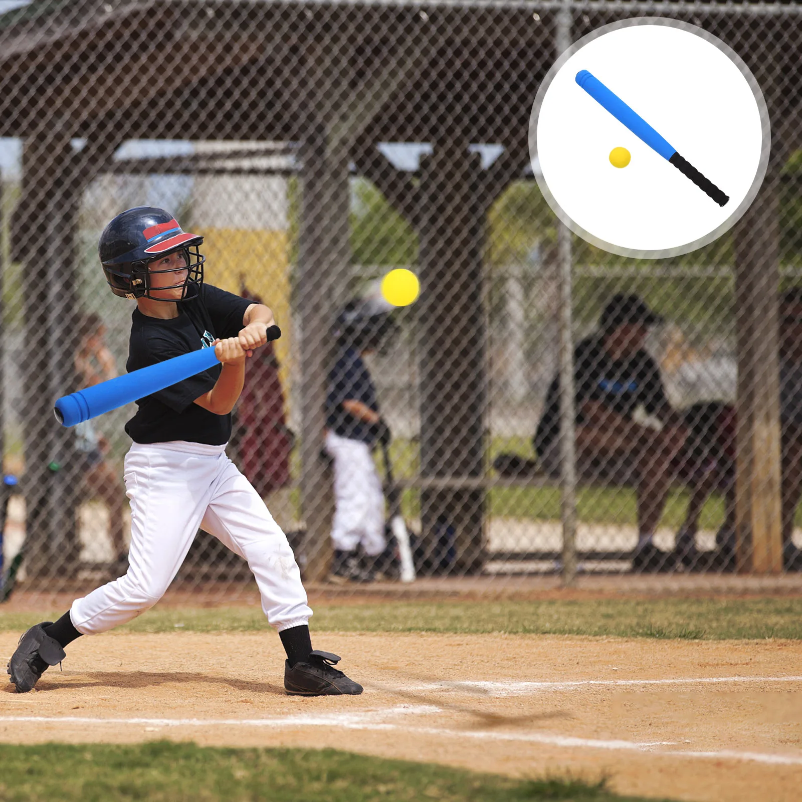 Children's Baseball Bat Foam EVA Soft Blue Small Size Kids Toddler Park School Yard Toy Set Games
Children's Baseball Bat Foam EVA Soft Blue Small Size Kids Toddler Park School Yard Toy Set Games