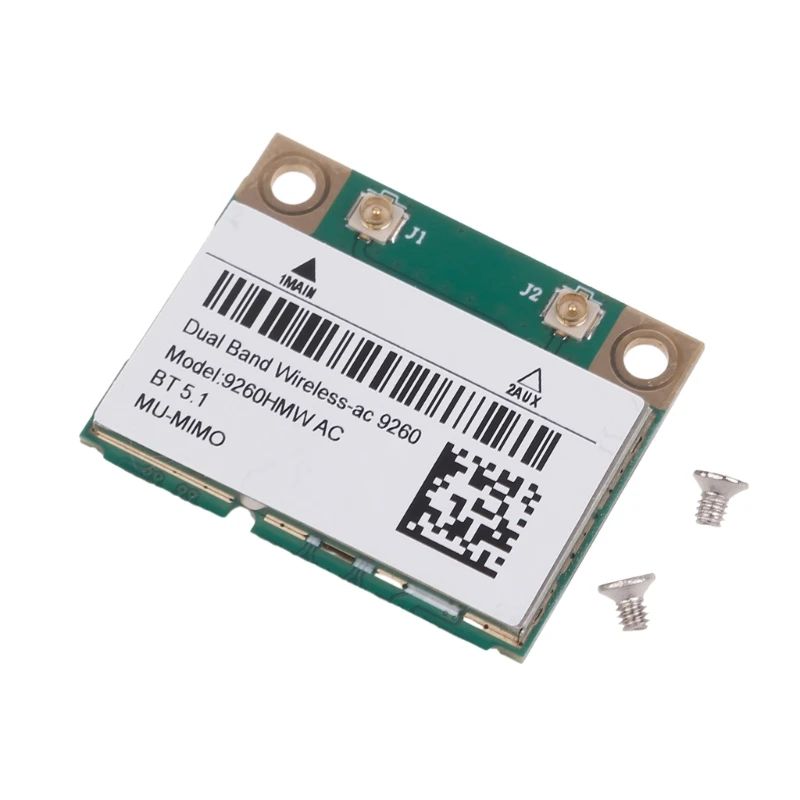 Wi-Fi 9260HMW 2,4 ГГц/5,0 ГГц Bluetooth-совместимая 5.0 Mini PCIE-карта для ноутбука Прямая поставка
Wi-Fi 9260HMW 2,4 ГГц/5,0 ГГц Bluetooth-совместимая 5.0 Mini PCIE-карта для ноутбука Прямая поставка