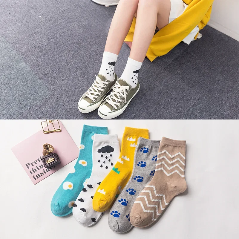 Women Socks Winter New Mid Length Sock Sports Breathable Sock Personalized Cartoon Pattern Female Cotton Socks
Women Socks Winter New Mid Length Sock Sports Breathable Sock Personalized Cartoon Pattern Female Cotton Socks