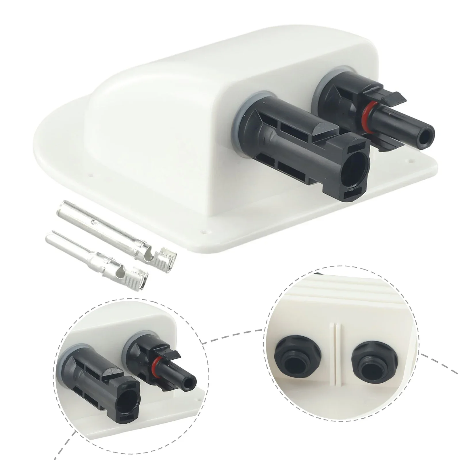 Solar Panel Double Hole Wire Cable Entry Gland Sealing Box Cable Connector Waterproof For RV Caravan Motorhome Boats Accessory
Solar Panel Double Hole Wire Cable Entry Gland Sealing Box Cable Connector Waterproof For RV Caravan Motorhome Boats Accessory