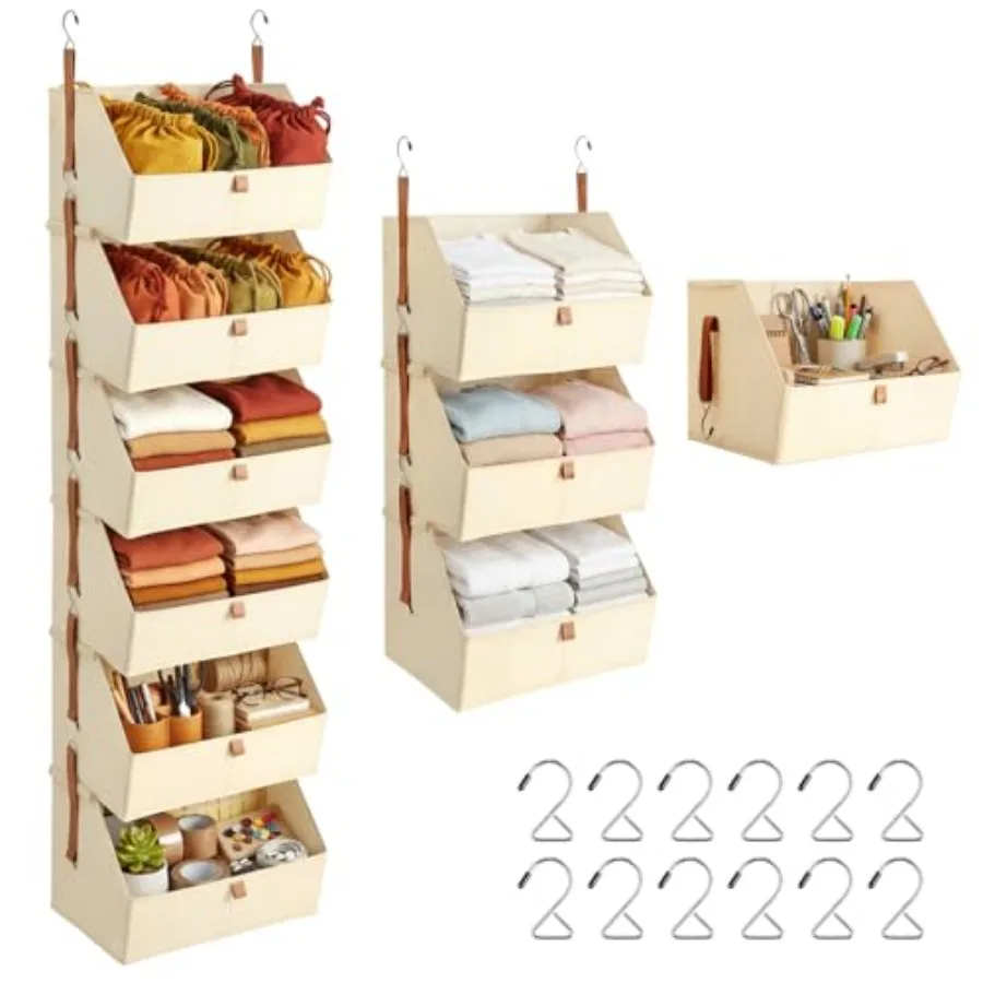 Hanging Closet Organizer 6 Tier Clothes Hanging Shelves Fabric Storage Bins Space Saving Closet System Collapsible Baskets for
Hanging Closet Organizer 6 Tier Clothes Hanging Shelves Fabric Storage Bins Space Saving Closet System Collapsible Baskets for