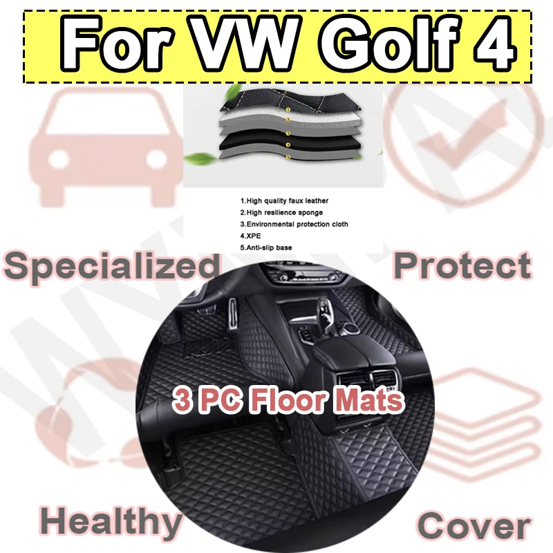 Luxury Custom Automotive Car Floor Mats For VW Golf 4 1999 2000 2001 2002 2003 Auto Luxury Leather Men Women Car Mats Full Cover
Luxury Custom Automotive Car Floor Mats For VW Golf 4 1999 2000 2001 2002 2003 Auto Luxury Leather Men Women Car Mats Full Cover