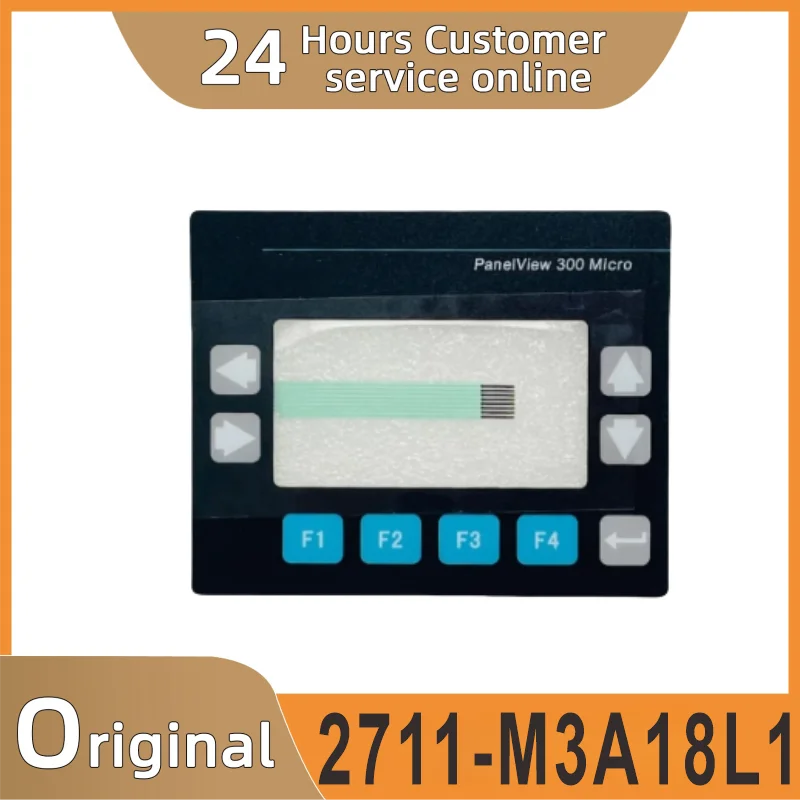 New 300 Micro 2711-M3A18L1 membrane button, suitable for Allen-Bradley Panelview.
New 300 Micro 2711-M3A18L1 membrane button, suitable for Allen-Bradley Panelview.