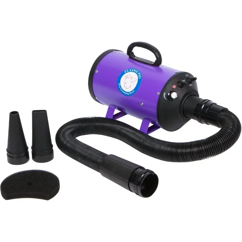 Flying Pig High Velocity Dog Pet Grooming Dryer w/Heater (Model: Flying One, Purple)
Flying Pig High Velocity Dog Pet Grooming Dryer w/Heater (Model: Flying One, Purple)