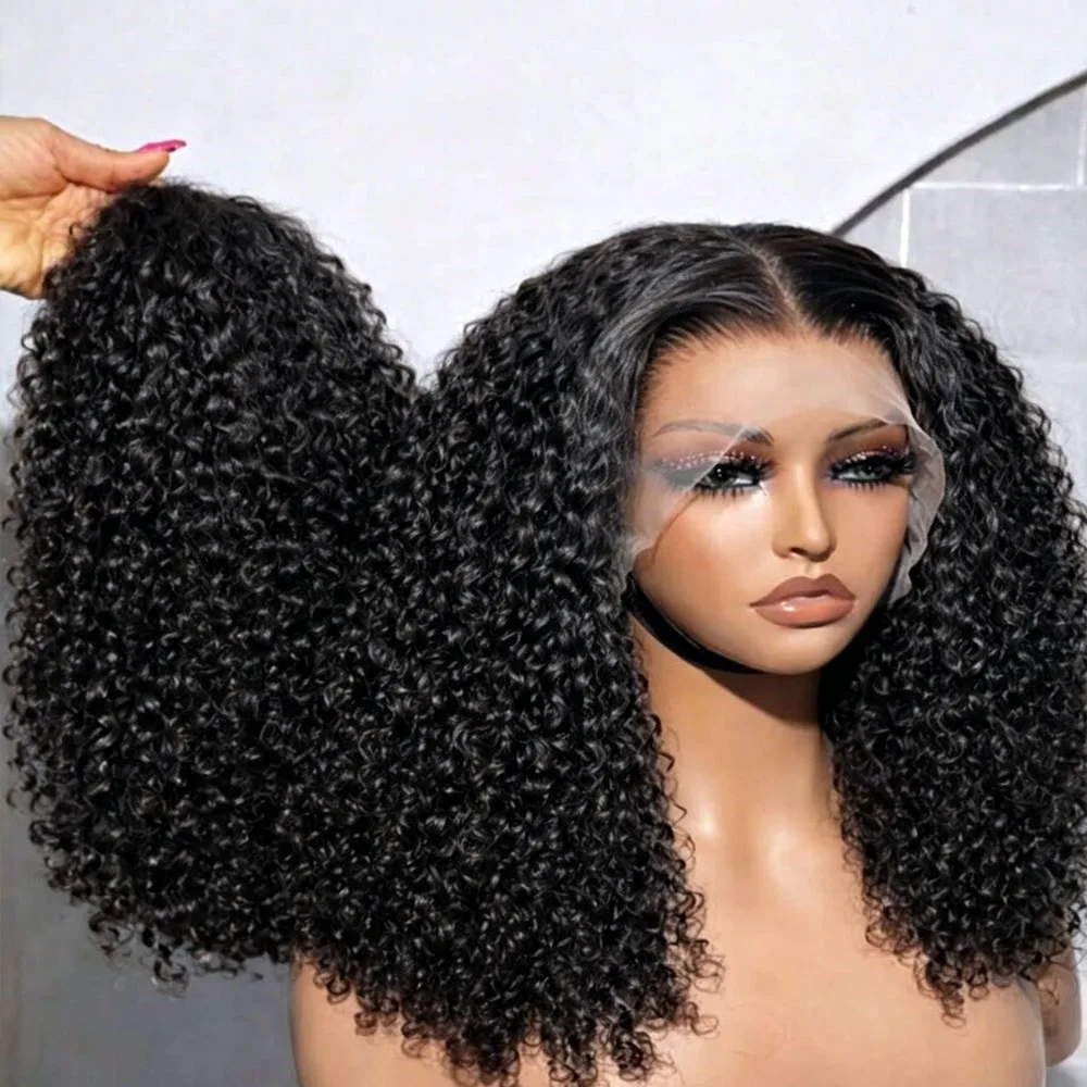 Natural Black Jerry Curly Lace Front Wigs Human Hair Pre Plucked 13x4 HD Transparent Lace Frontal Wigs Deep Curly Wig For Women 250% Density Human Hair Wig With Baby Hair
Natural Black Jerry Curly Lace Front Wigs Human Hair Pre Plucked 13x4 HD Transparent Lace Frontal Wigs Deep Curly Wig For Women 250% Density Human Hair Wig With Baby Hair