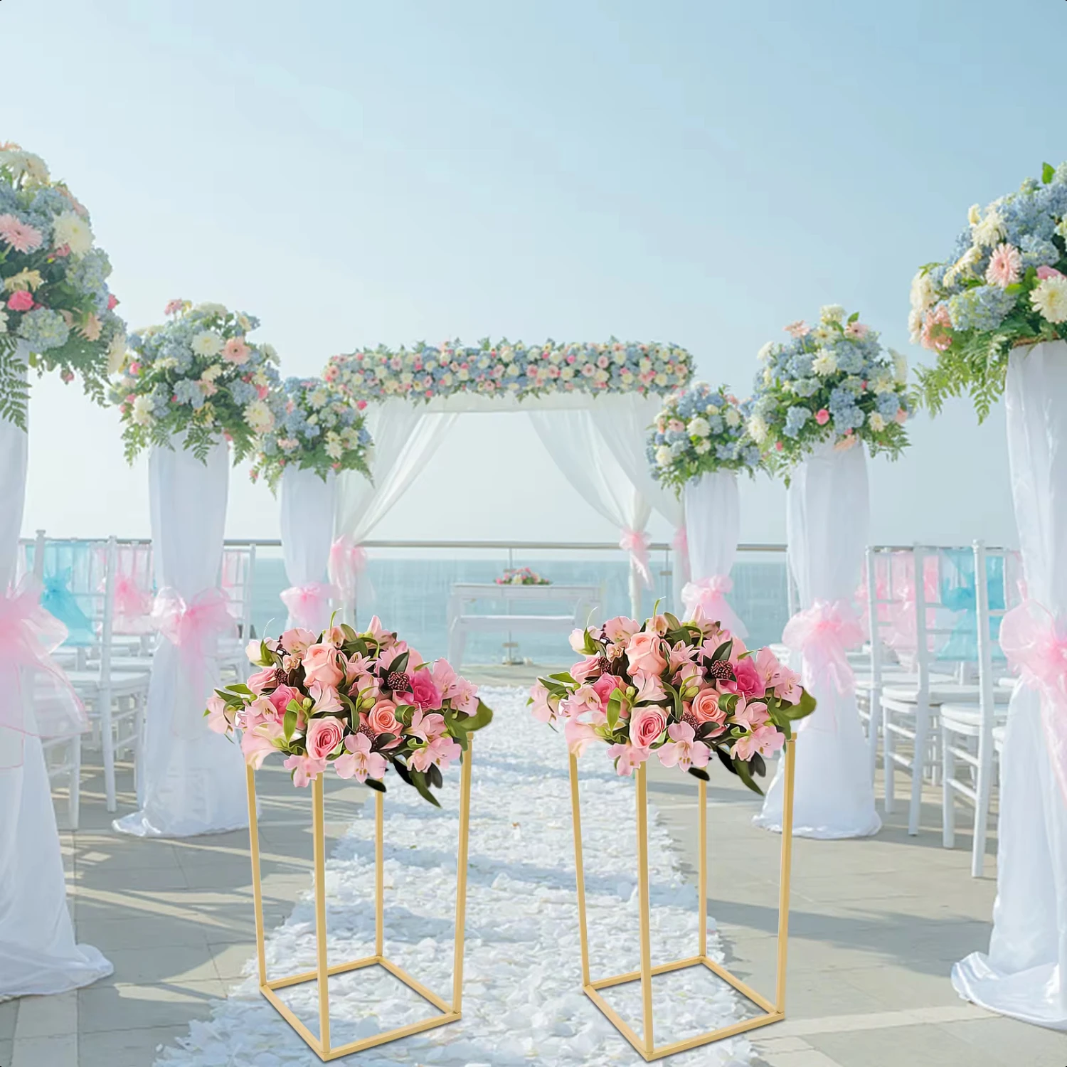 2Pcs Gold Flower Floor Stand Metal Column Flower Stand Flower Arrangement Wedding Party Dinner Centerpiece Decoration Catnap
2Pcs Gold Flower Floor Stand Metal Column Flower Stand Flower Arrangement Wedding Party Dinner Centerpiece Decoration Catnap
