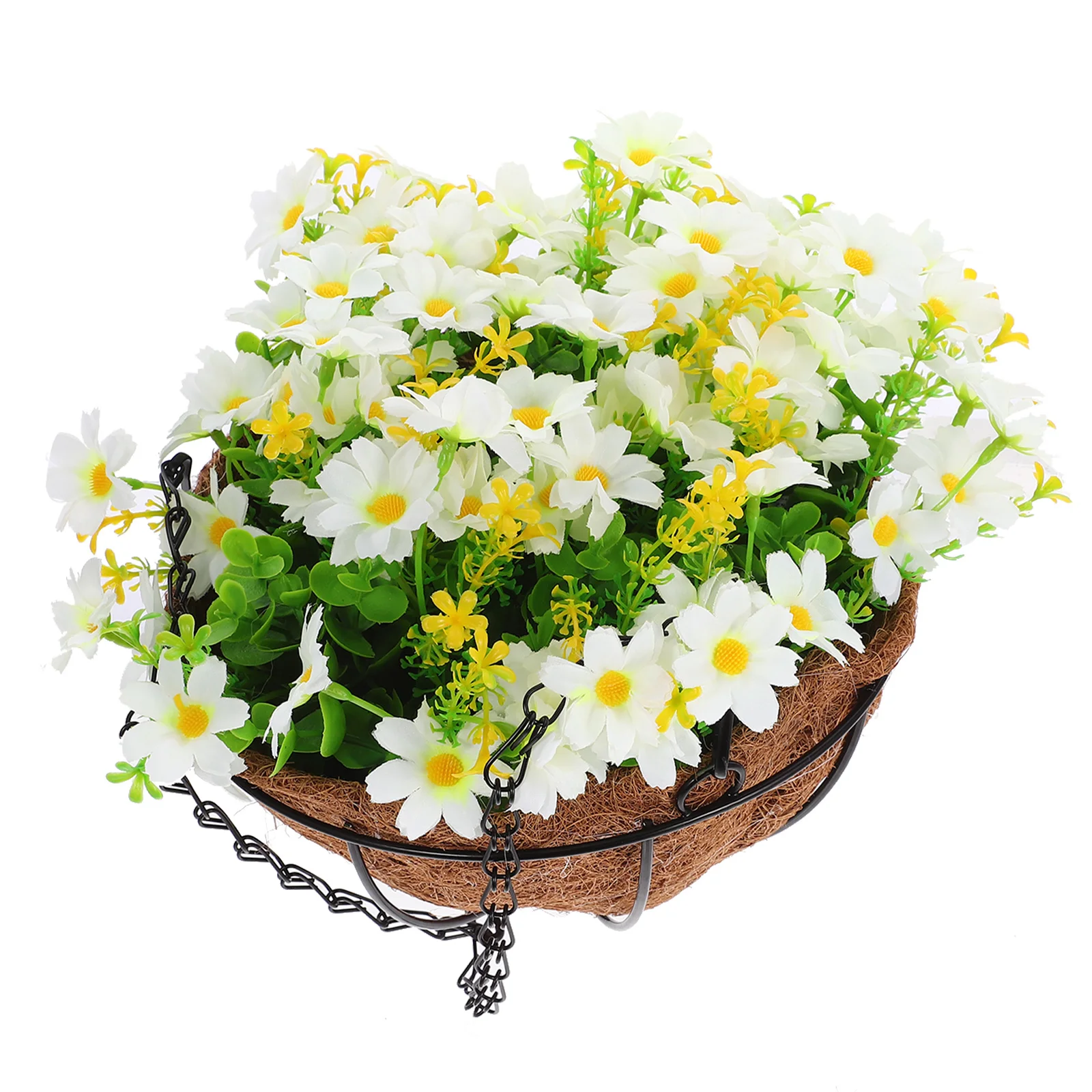 Artificial Hanging Basket with Artificial Flowers Reusable Light Compact Stylish Plant Holder for Home Garden Office 
Artificial Hanging Basket with Artificial Flowers Reusable Light Compact Stylish Plant Holder for Home Garden Office