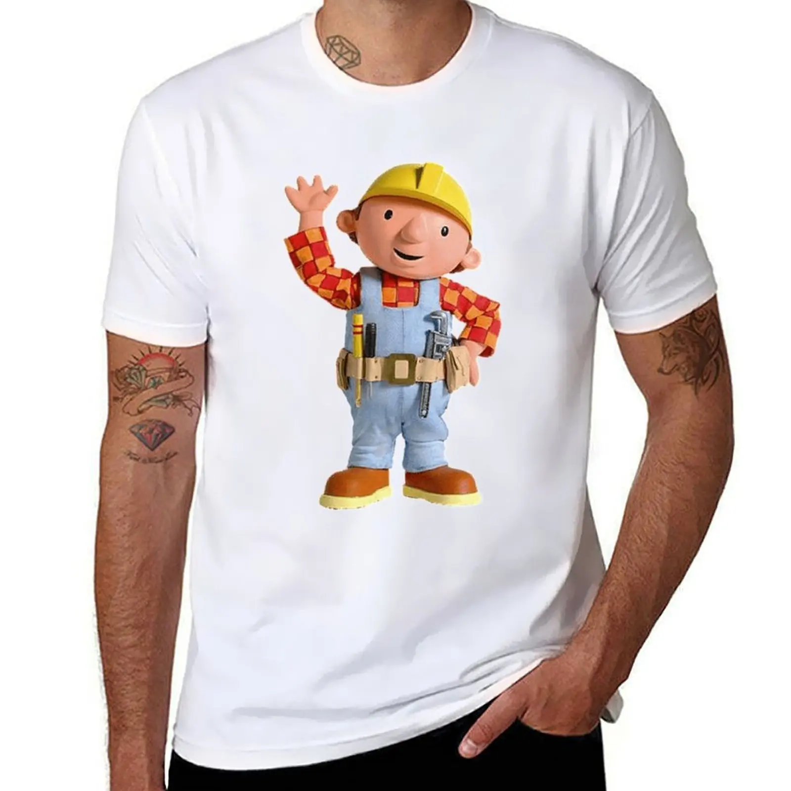 Bob the Builder T-Shirt t shirts for man cotton funny t shirts man T-Shirt
Bob the Builder T-Shirt t shirts for man cotton funny t shirts man T-Shirt