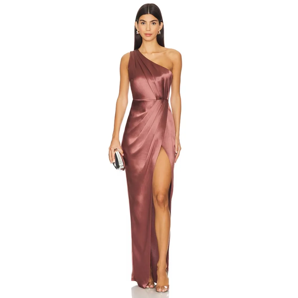 Customized One Shoulder Evening Dresses Satin Luxury Party Dress Long Strapless Elegant Modern Prom Cocktail Gown for Women 2026
Customized One Shoulder Evening Dresses Satin Luxury Party Dress Long Strapless Elegant Modern Prom Cocktail Gown for Women 2026