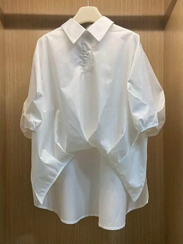 Unique Design Collar ort Sve White irt Women's Faionable Summer New Sle Slimming Top Korean Loose Fit Button ...
Unique Design Collar ort Sve White irt Women's Faionable Summer New Sle Slimming Top Korean Loose Fit Button ...