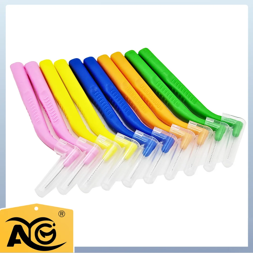 AG 20pcs Interdental Brush For Dental Orthodontics Clean Between Teeth Cleaning Tools Soft Mini Brush With Dust Cover
AG 20pcs Interdental Brush For Dental Orthodontics Clean Between Teeth Cleaning Tools Soft Mini Brush With Dust Cover