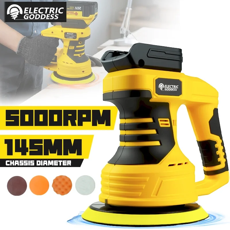 Brushless Car Buffer Polisher 5000rpm 8 Variable Speed Portable Orbital Buffer Polisher Kit for Dewalt 20v Battery (No Battery)
Brushless Car Buffer Polisher 5000rpm 8 Variable Speed Portable Orbital Buffer Polisher Kit for Dewalt 20v Battery (No Battery)