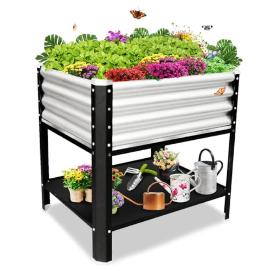 Elevated Metal Raised Garden Bed Large Outdoor Metal Planter Box Big Flower Plant Pot for Planting Flowers Vegetables and Herbs
Elevated Metal Raised Garden Bed Large Outdoor Metal Planter Box Big Flower Plant Pot for Planting Flowers Vegetables and Herbs