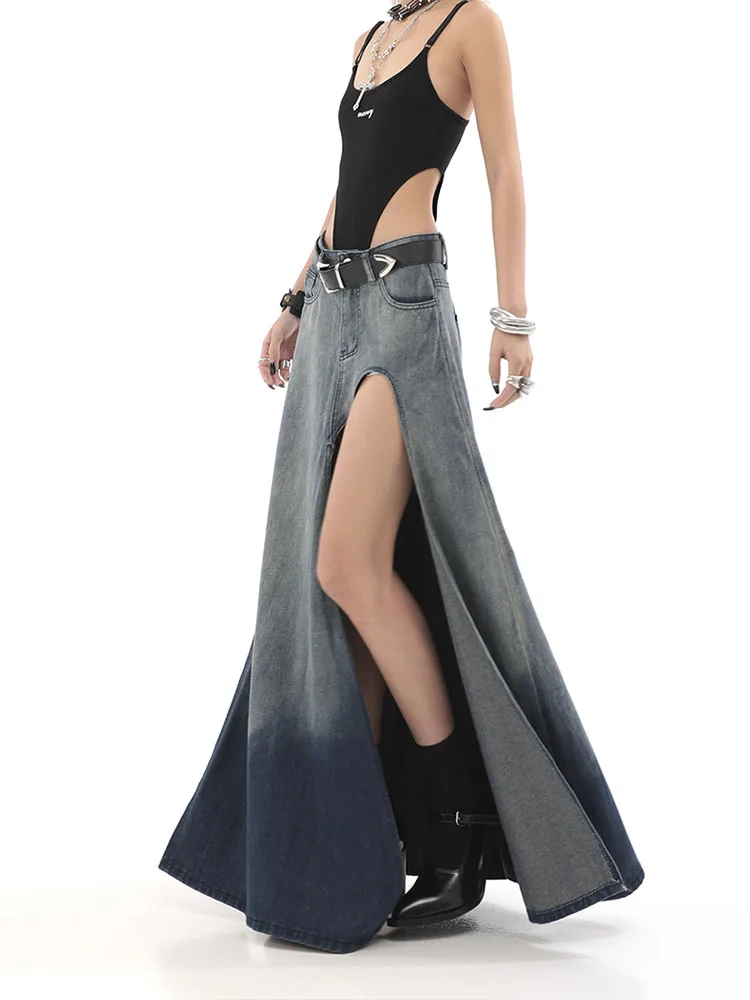 Summer 2023 Split Out Denim Skirt Jeans Women Casual Long Skirt High Waisted Jean Streetwear New Midi Skirt Y2k
Summer 2023 Split Out Denim Skirt Jeans Women Casual Long Skirt High Waisted Jean Streetwear New Midi Skirt Y2k