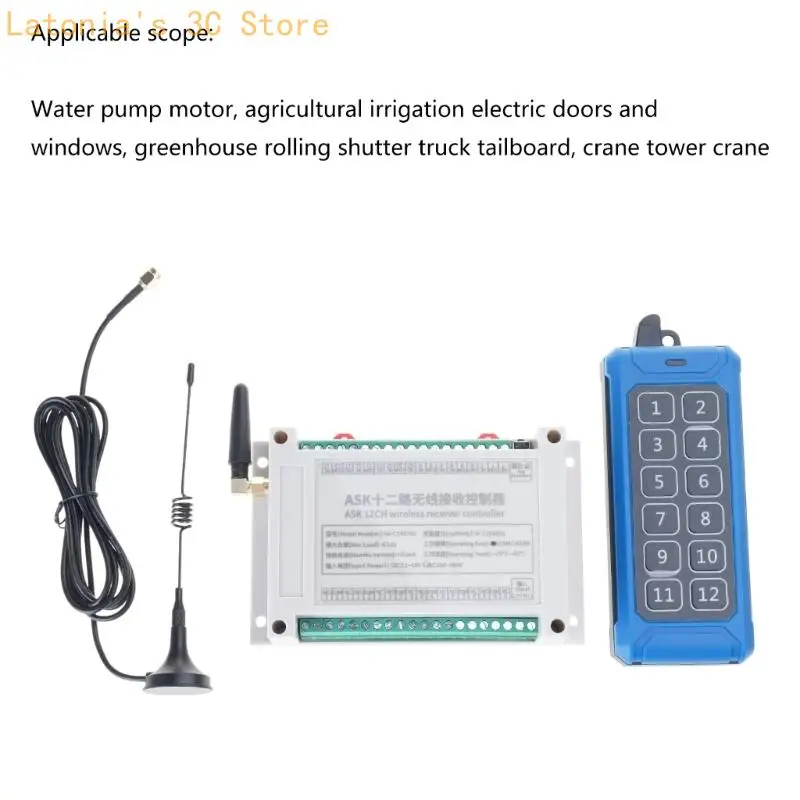 Wireless Remote Control Switch 5V-260V 8CH Receiver & 8Button Transmitter X3UB
Wireless Remote Control Switch 5V-260V 8CH Receiver & 8Button Transmitter X3UB