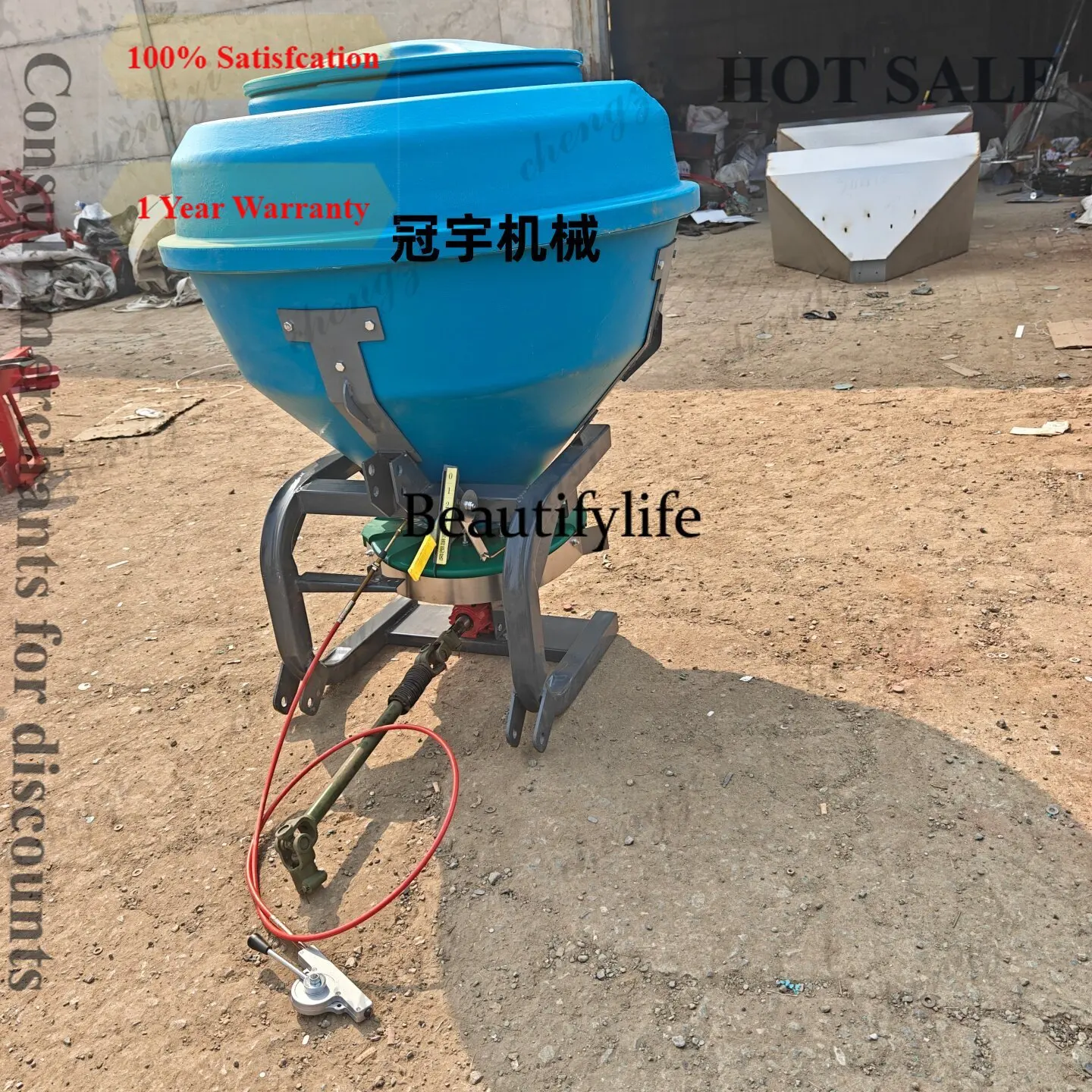 Fertilizer seed mixing and spraying machine Thickened bucket shelf Tractor rear drive shaft with stainless steel spreader
Fertilizer seed mixing and spraying machine Thickened bucket shelf Tractor rear drive shaft with stainless steel spreader