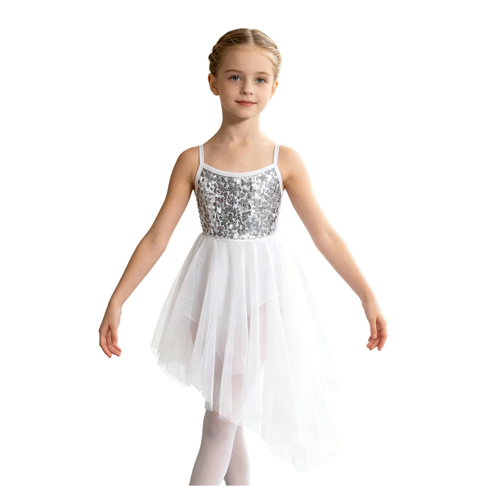 Kids Girls Ballet Dance Dress Figure Skating Gymnastics Ballerina Dancewear Sleeveless Shiny Sequins Tulle Tutu Dresses Leotard
Kids Girls Ballet Dance Dress Figure Skating Gymnastics Ballerina Dancewear Sleeveless Shiny Sequins Tulle Tutu Dresses Leotard