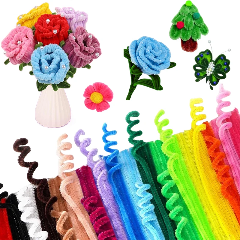 100~500PCS Flexible Chenille Stems Pipe Cleaners Kids Art Craft Toys, Soft Bendable Stems For Handmade Animals & Flowers TMZ
100~500PCS Flexible Chenille Stems Pipe Cleaners Kids Art Craft Toys, Soft Bendable Stems For Handmade Animals & Flowers TMZ