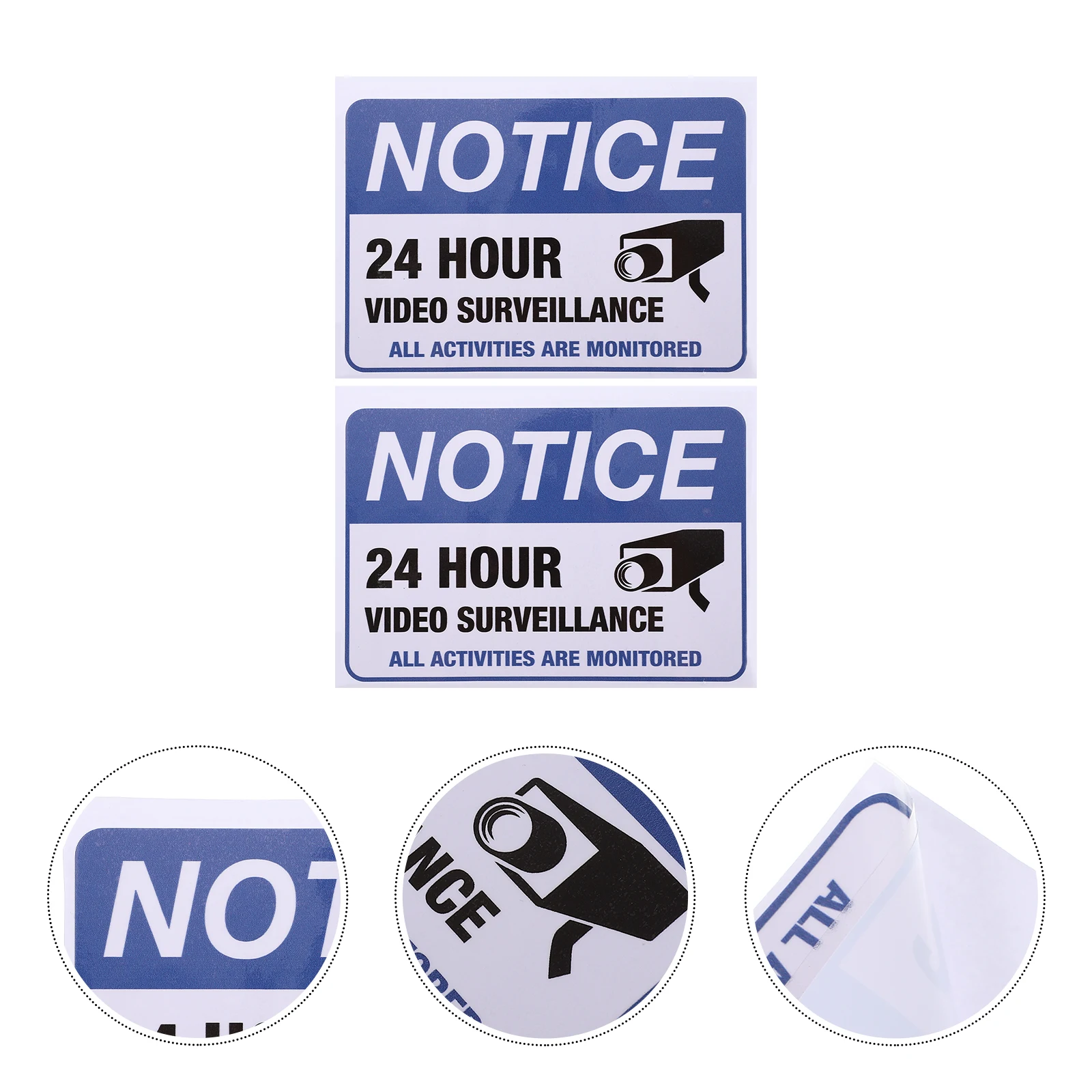2pcs Monitored Warning Stickers 24H Video Decals Security Camera Sign Adhesive Caution Decal Easy Stick Remove
2pcs Monitored Warning Stickers 24H Video Decals Security Camera Sign Adhesive Caution Decal Easy Stick Remove
