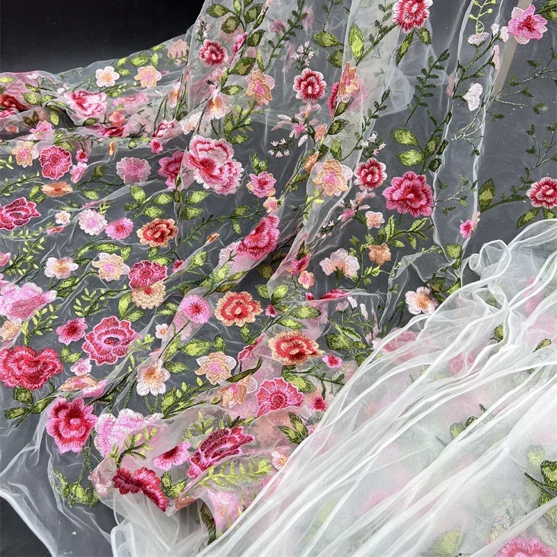 1yard Rose Mesh Embroidered Fabric Autumn Plant Evening Dress Fabric Clothing DIY Craft Wedding Dress Curtain Patchwork Material
1yard Rose Mesh Embroidered Fabric Autumn Plant Evening Dress Fabric Clothing DIY Craft Wedding Dress Curtain Patchwork Material