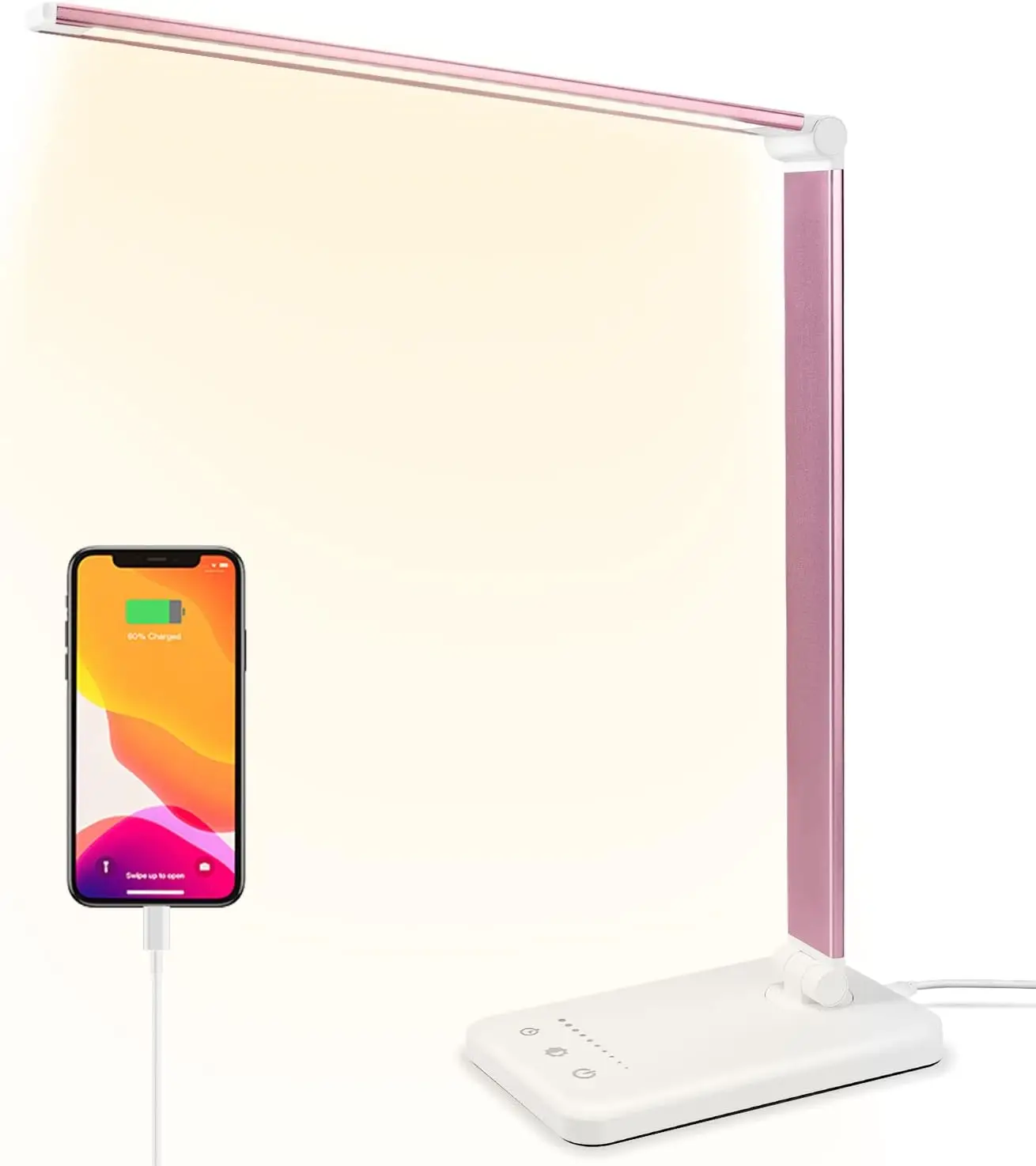 Настольная лампа Pink Touch Control с USB-зарядкой, 5 цветов и 10 режимов яркости для защиты глаз при чтении и работе в домашнем офисе
Настольная лампа Pink Touch Control с USB-зарядкой, 5 цветов и 10 режимов яркости для защиты глаз при чтении и работе в домашнем офисе