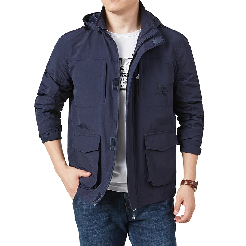 Men's Spring Autumn Outdoor Fishing Jacket Mountaineering Loose Detachable Hood Coat Casual Thin Multi-Pocket Work Jacket Coat
Men's Spring Autumn Outdoor Fishing Jacket Mountaineering Loose Detachable Hood Coat Casual Thin Multi-Pocket Work Jacket Coat