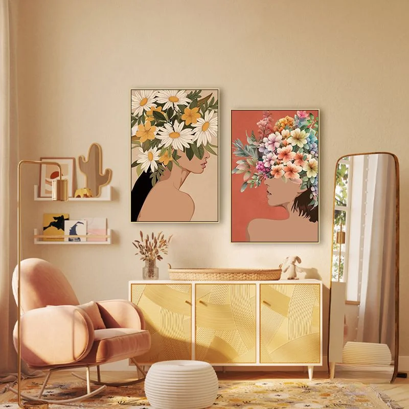Nordic abstract art simple decoration living room sofa background wall Morandi color fashionable woman canvas painting
Nordic abstract art simple decoration living room sofa background wall Morandi color fashionable woman canvas painting