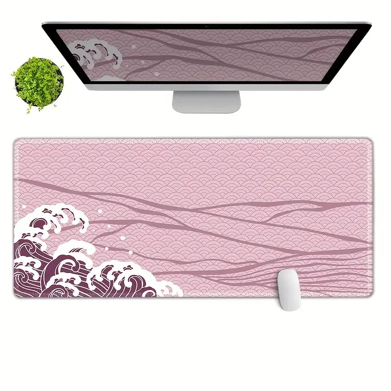 Pink Wave Gaming Mouse Pad,Large Mouse Pads for Desk,Non-Slip Rubber Base Mousepad,Office Keyboard Mouse Mat Office Game Deskpad
Pink Wave Gaming Mouse Pad,Large Mouse Pads for Desk,Non-Slip Rubber Base Mousepad,Office Keyboard Mouse Mat Office Game Deskpad