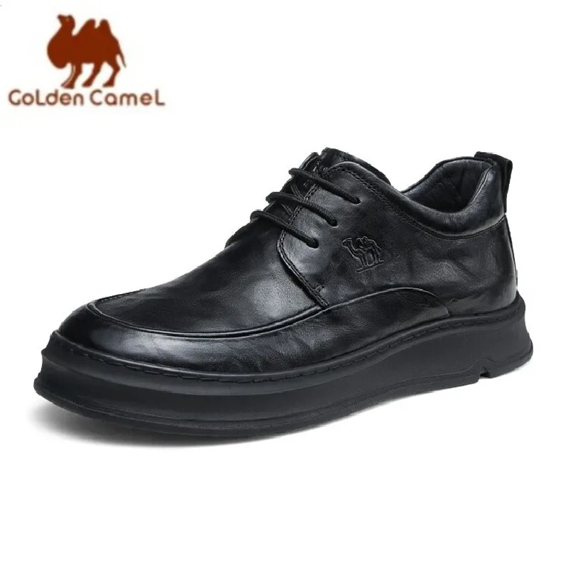 Мужские модельные туфли GOLDEN CAMEL, теплая бархатная из мягкой воловьей кожи, износостойкая повседневная деловая кожаная обувь на толстой подошве для мужчин
Мужские модельные туфли GOLDEN CAMEL, теплая бархатная из мягкой воловьей кожи, износостойкая повседневная деловая кожаная обувь на толстой подошве для мужчин