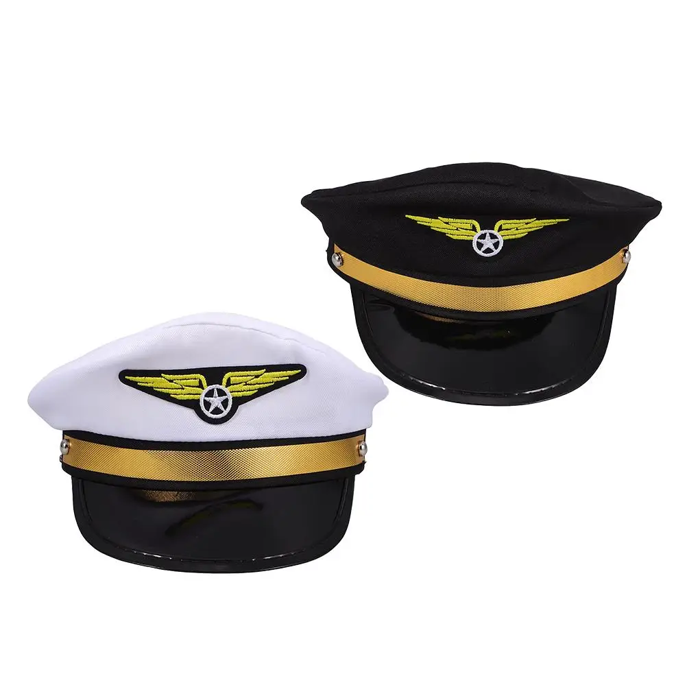 2 Pcs Flight Hat Attendant Captain Yacht Sailor Costume Party Favors White Pilot Hat Adjustable Sun Protection Halloween cosplay
2 Pcs Flight Hat Attendant Captain Yacht Sailor Costume Party Favors White Pilot Hat Adjustable Sun Protection Halloween cosplay
