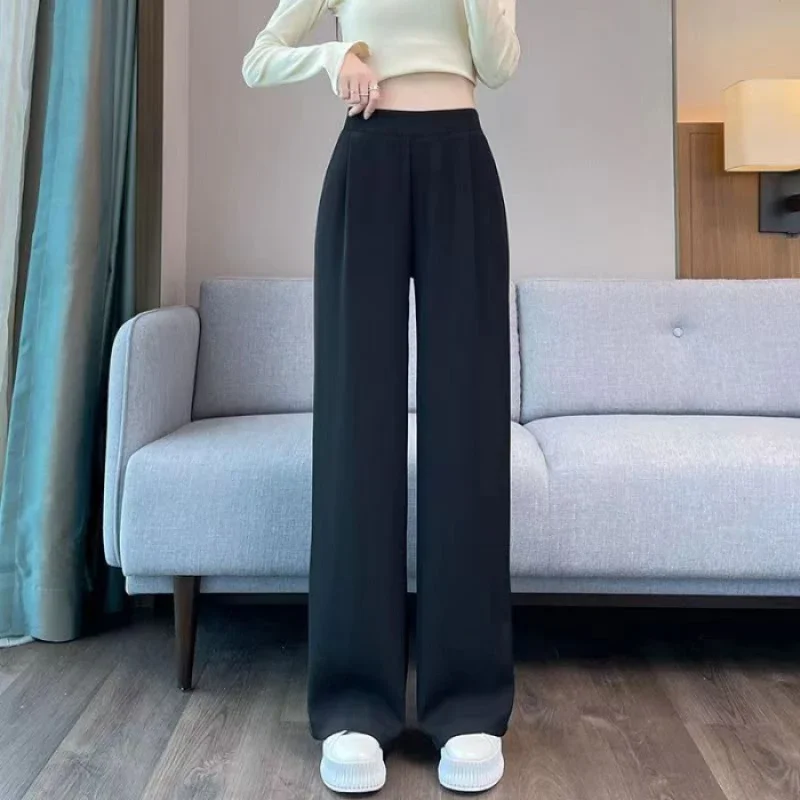 Korean Solid Simple Women Pants High Waist 2024 Spring Summer All-match Pants for Women New Niche Design Long Trousers
Korean Solid Simple Women Pants High Waist 2024 Spring Summer All-match Pants for Women New Niche Design Long Trousers