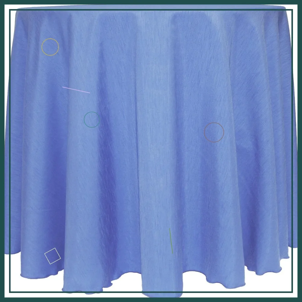 5-Pack Reversible Shantung Satin Tablecloth, 96-Inch Round, Periwinkle Blue - Stain & Wrinkle Resistant
5-Pack Reversible Shantung Satin Tablecloth, 96-Inch Round, Periwinkle Blue - Stain & Wrinkle Resistant