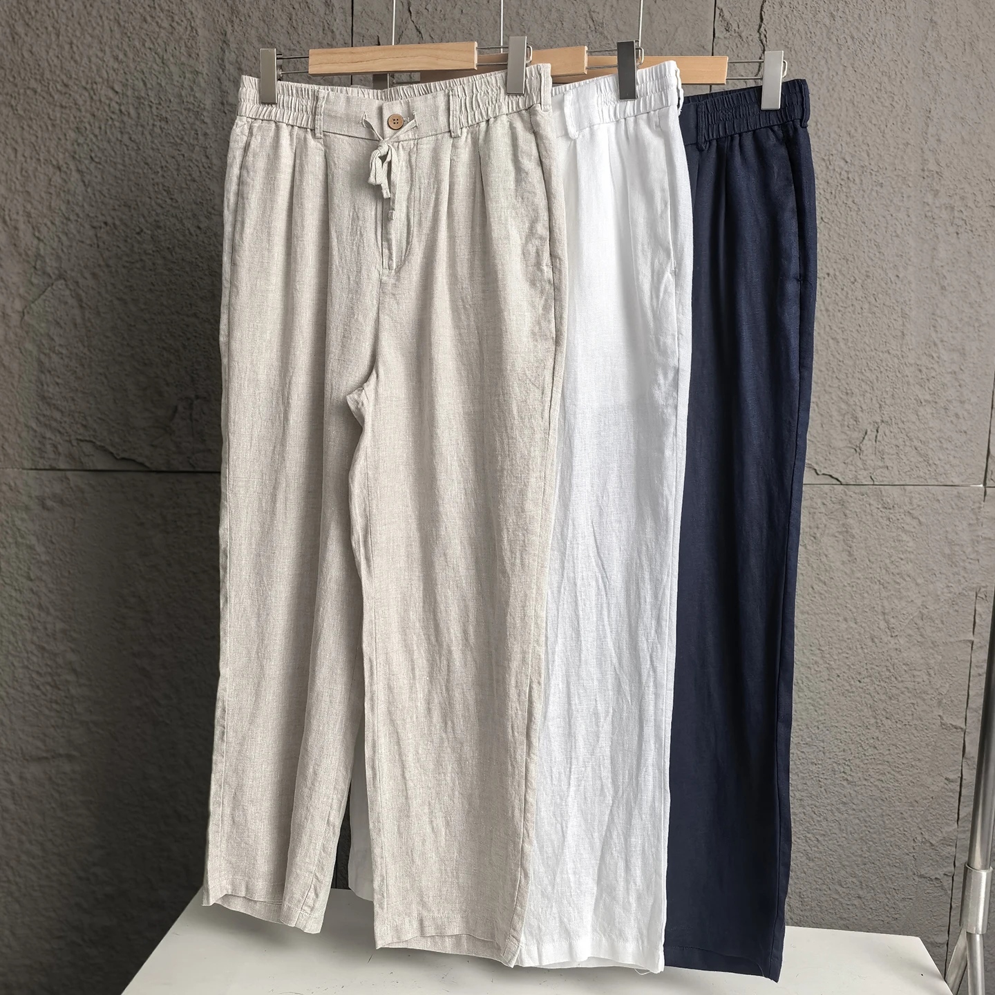 Свободные повседневные брюки на шнурке из 100% льна, удобные, прямого кроя, весна-лето, легкие, дышащие, простой дизайн
Свободные повседневные брюки на шнурке из 100% льна, удобные, прямого кроя, весна-лето, легкие, дышащие, простой дизайн