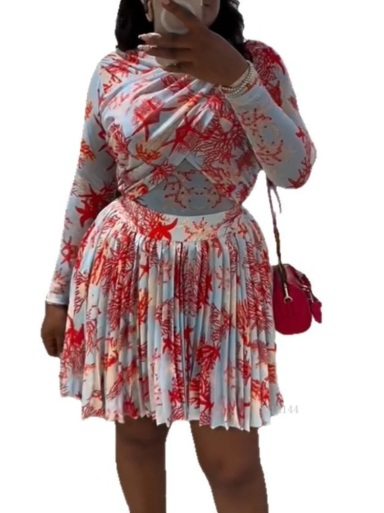 Элегантное женское плиссированное платье с длинным рукавом и круглым вырезом с принтом листьев и запахом спереди, 2026 Элегантные романтические платья для отдыха и дня рождения
Элегантное женское плиссированное платье с длинным рукавом и круглым вырезом с принтом листьев и запахом спереди, 2026 Элегантные романтические платья для отдыха и дня рождения