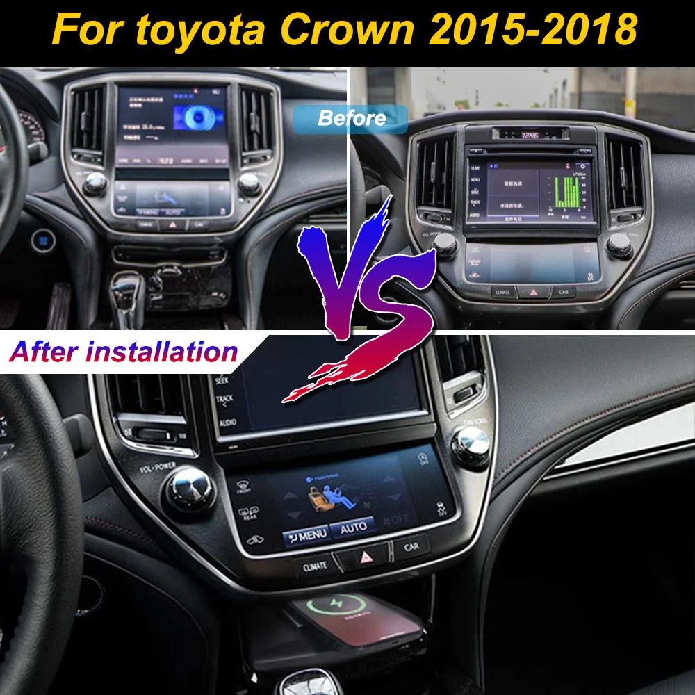 2 Din for Toyota Crown 2015-2018 Car Wireless Mobile Phone Charger Center Console Storage 18W iphone fast charge plate holder
2 Din for Toyota Crown 2015-2018 Car Wireless Mobile Phone Charger Center Console Storage 18W iphone fast charge plate holder