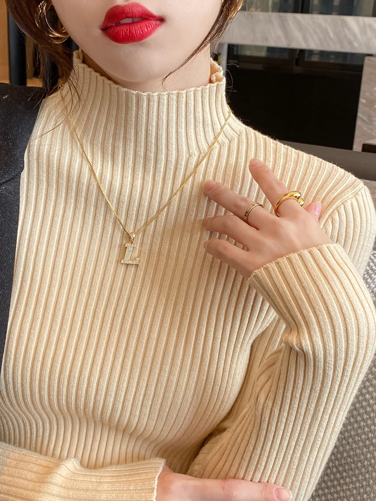 2025 Women Turtlneck Sweater Long Sleeve Casual Pullovers Elegant Solid Basic Knitted Tops Korean Fashion Simple Chic Clothes
2025 Women Turtlneck Sweater Long Sleeve Casual Pullovers Elegant Solid Basic Knitted Tops Korean Fashion Simple Chic Clothes