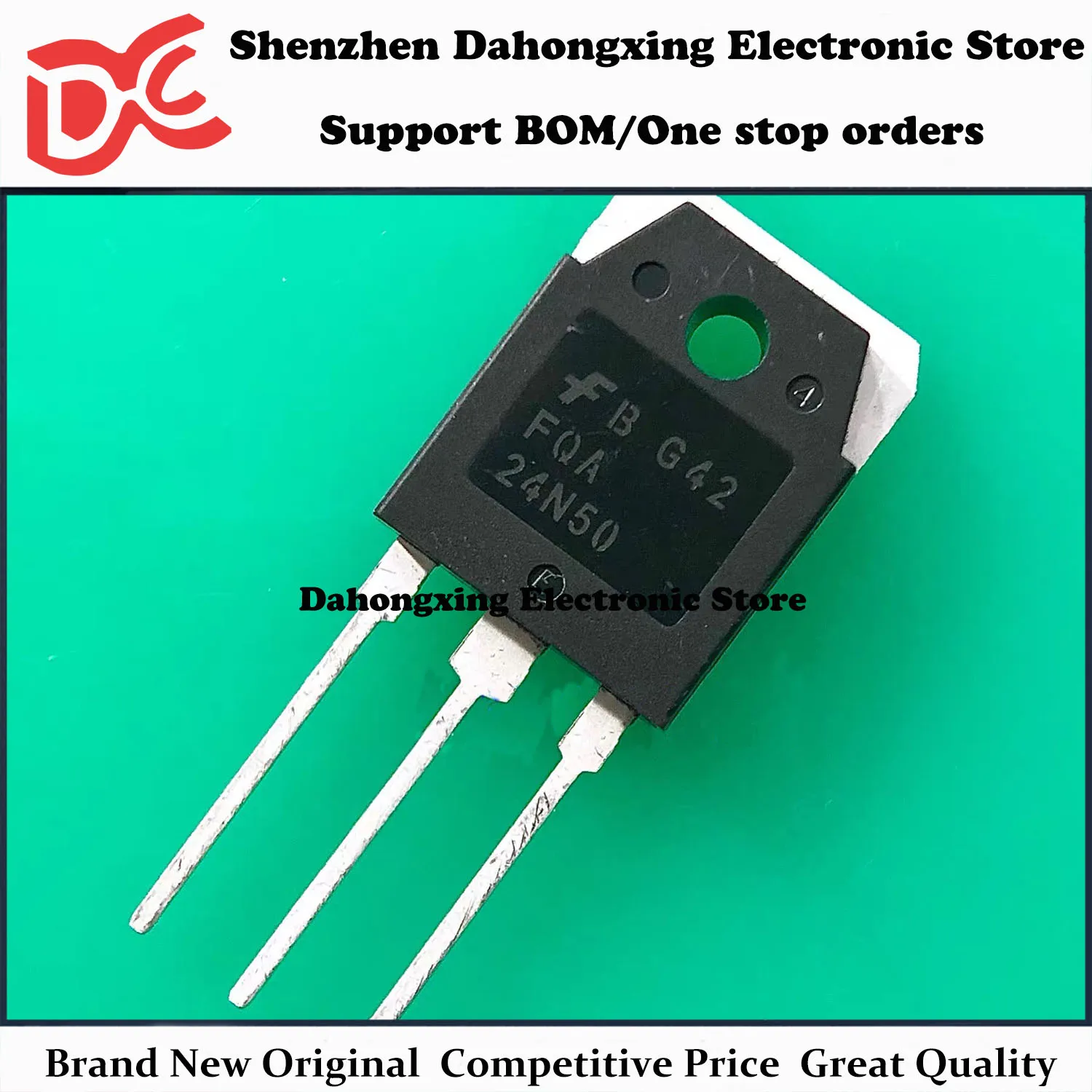 New Original 10Pcs FQA24N50 TO-3P 24A 500V MOSFET Field Effect Transistor Electronic Components Great Quality
New Original 10Pcs FQA24N50 TO-3P 24A 500V MOSFET Field Effect Transistor Electronic Components Great Quality
