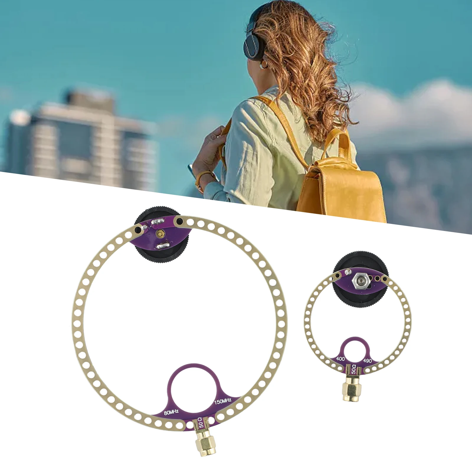 2 Pack Compact Loop Antenna for UHF VHF FM 400M470MHz 80M15 Circular Design Suitable for Various Radio Receivers
2 Pack Compact Loop Antenna for UHF VHF FM 400M470MHz 80M15 Circular Design Suitable for Various Radio Receivers