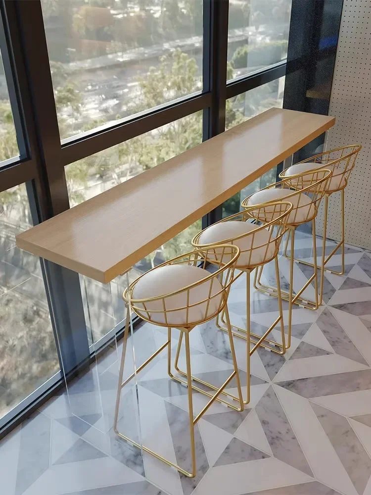 SAT49 Nordic minimalist wall supported solid wood suspended acrylic bar counter high foot table internet celebrity commercial mi
SAT49 Nordic minimalist wall supported solid wood suspended acrylic bar counter high foot table internet celebrity commercial mi