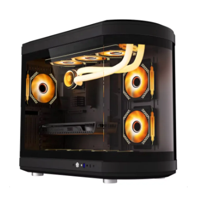 Wholesale OEM High-end C-type Port PC Case Curved Surface ATX MATX ITX Gaming Computer Case Compatible With 400mm Graphics Card
Wholesale OEM High-end C-type Port PC Case Curved Surface ATX MATX ITX Gaming Computer Case Compatible With 400mm Graphics Card