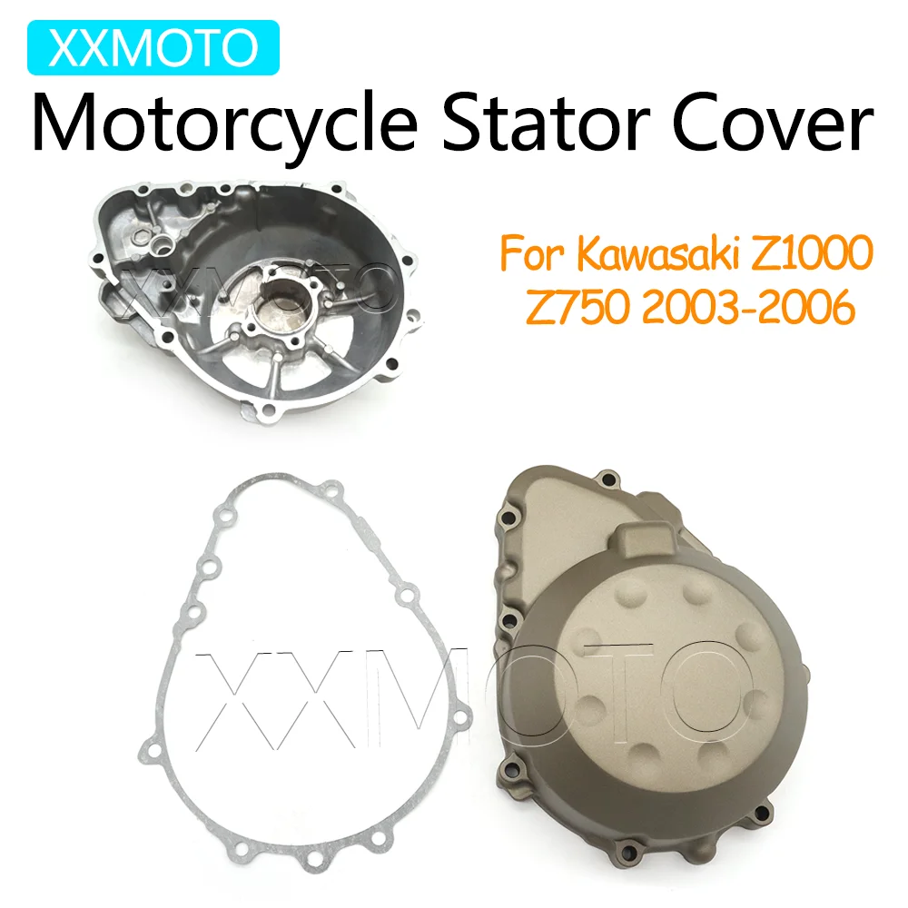 Для Kawasaki Z1000 Z750 Z 1000 750 2003 2004 2005 2006, крышка статора мотоцикла, генератор двигателя Z1000, крышка картера 
Для Kawasaki Z1000 Z750 Z 1000 750 2003 2004 2005 2006, крышка статора мотоцикла, генератор двигателя Z1000, крышка картера
