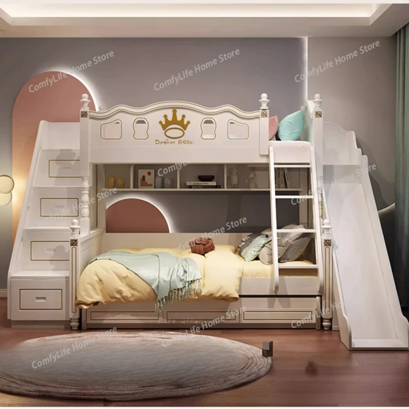 full furniture multifunctional storage kids loft bed bedroom frames king size twin luxury Bunk 2 people beds With slide 3drawers
full furniture multifunctional storage kids loft bed bedroom frames king size twin luxury Bunk 2 people beds With slide 3drawers