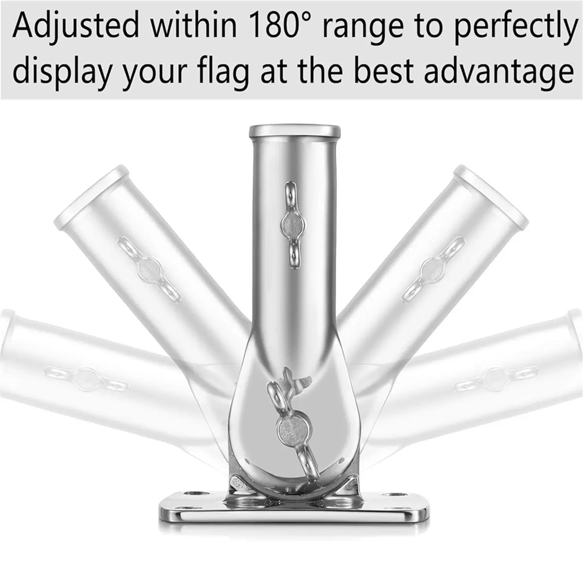 Flag Pole Holder for 1inch Flag Pole Mount 316 Marine Grade Stainless Steel Heavy Duty
Flag Pole Holder for 1inch Flag Pole Mount 316 Marine Grade Stainless Steel Heavy Duty