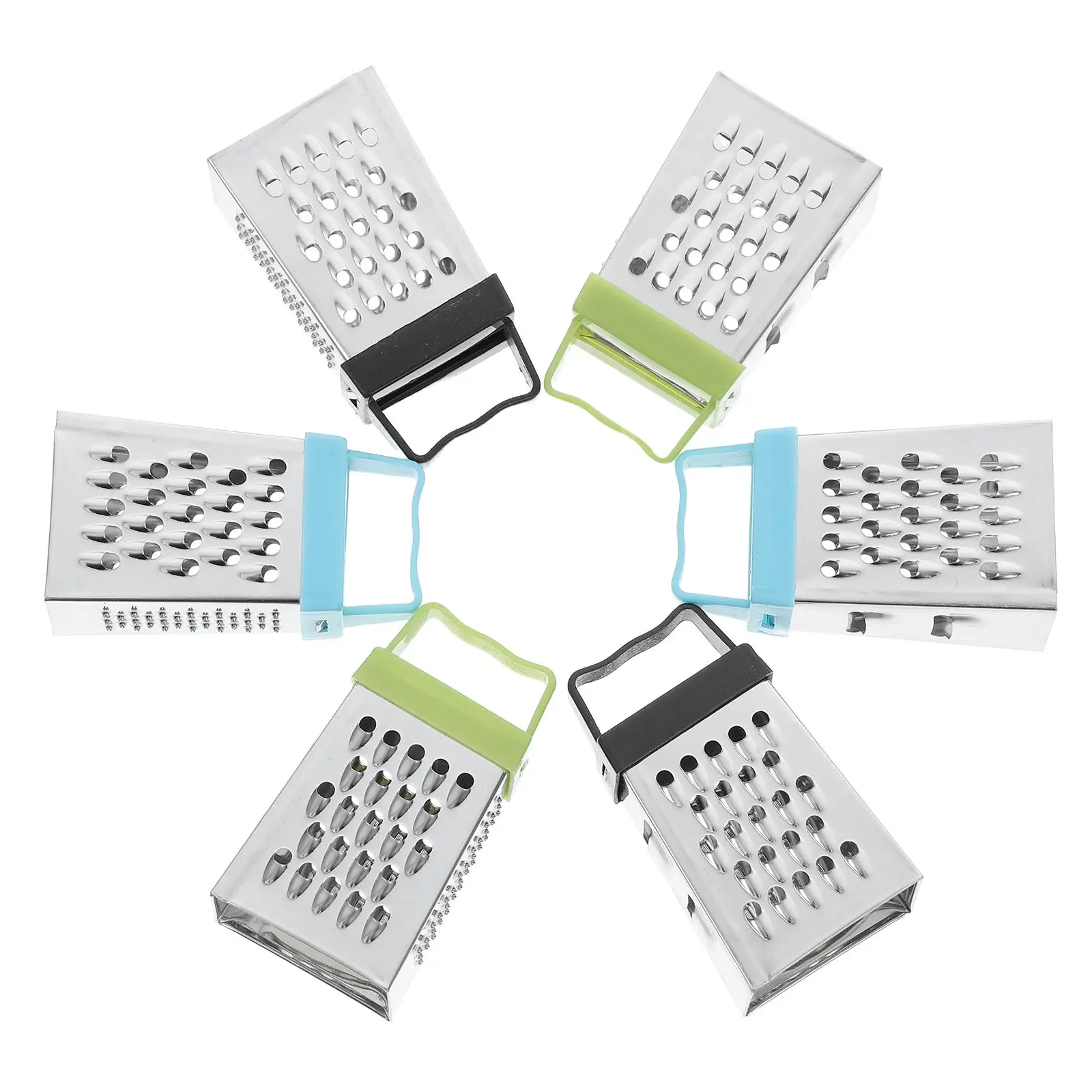 6pcs Mini Cheese Shredder Stainless Steel Kitchen Vegetable Veggie Slicer Potato Zester Fruit Crusher Handheld
6pcs Mini Cheese Shredder Stainless Steel Kitchen Vegetable Veggie Slicer Potato Zester Fruit Crusher Handheld