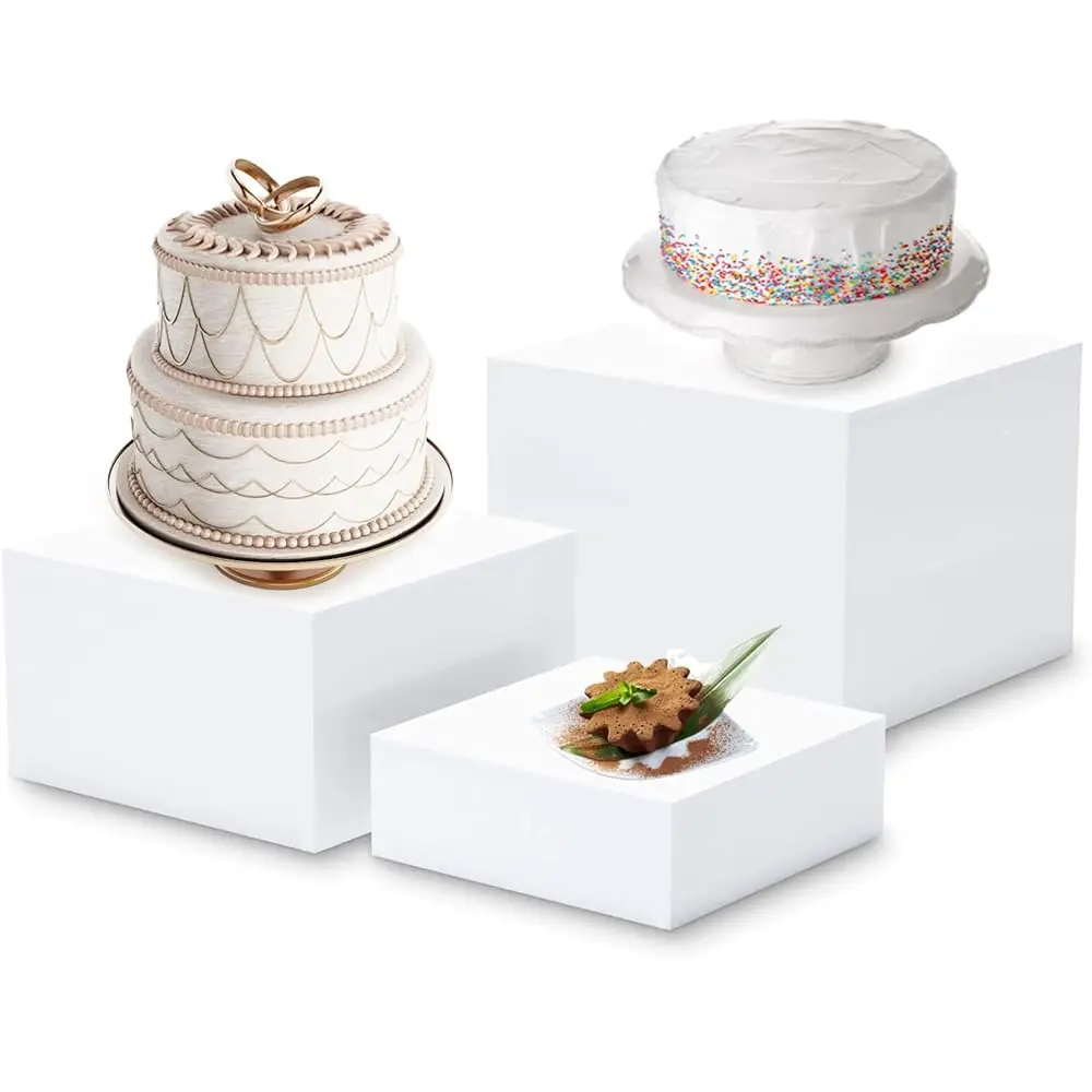 3 Pcs Buffet Risers, Food Risers For Buffet Table, 6,7,8'' Display Stand Shelf For Catering Dessert Collectibles Jewelry
3 Pcs Buffet Risers, Food Risers For Buffet Table, 6,7,8'' Display Stand Shelf For Catering Dessert Collectibles Jewelry