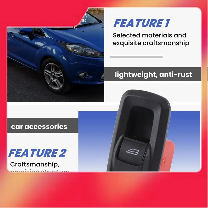 Power Window Control Switch 8A6T14529AA 8A6T-14529-AA For Ford Fiesta VI 1.25 1.4 1.6 2008-2013 Car Accessories-M54K
Power Window Control Switch 8A6T14529AA 8A6T-14529-AA For Ford Fiesta VI 1.25 1.4 1.6 2008-2013 Car Accessories-M54K
