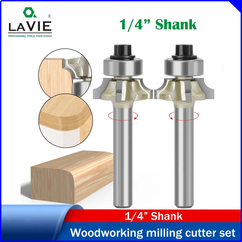 LAVIE 1/4" Shank 4-Flute Round Corner Router Bit,Professional Straight Edge Banding Arc Trimming Bit,Woodworking Chamfer Tool
LAVIE 1/4" Shank 4-Flute Round Corner Router Bit,Professional Straight Edge Banding Arc Trimming Bit,Woodworking Chamfer Tool