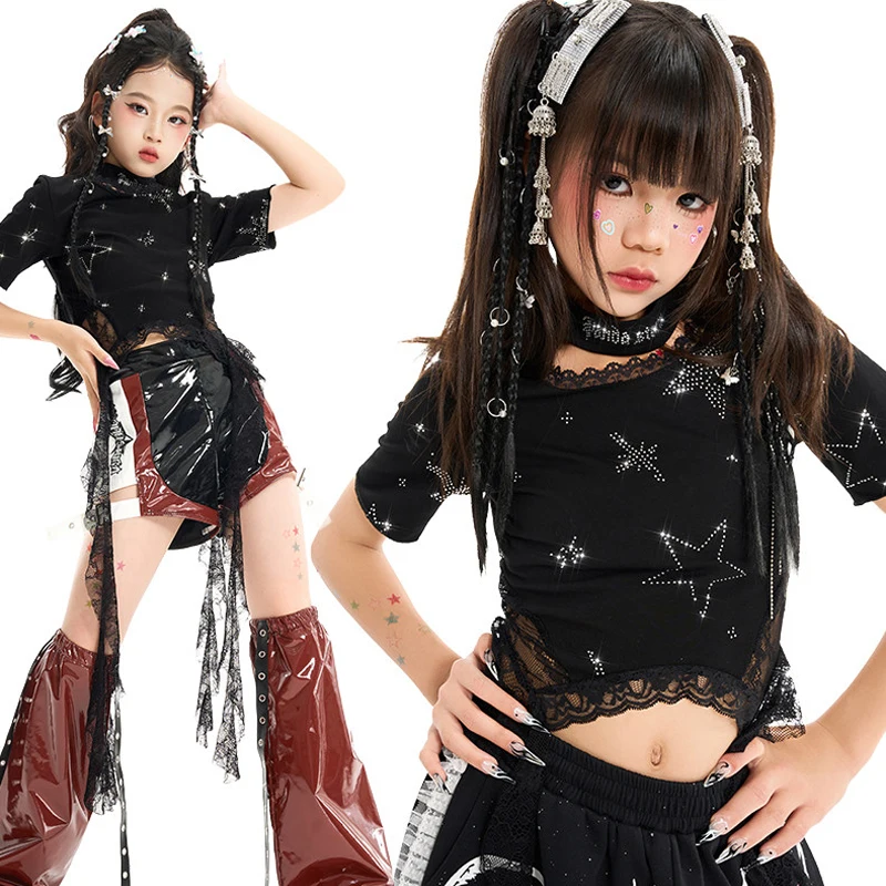 Children'S Ballroom Dance Suit Kids Cool Hip Hop Clothing Girls Jazz Dance Costume Street Wear Stage K-pop Outfits XS11507
Children'S Ballroom Dance Suit Kids Cool Hip Hop Clothing Girls Jazz Dance Costume Street Wear Stage K-pop Outfits XS11507