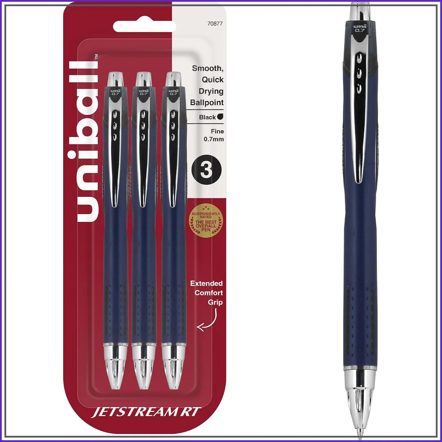 Top Pick Since 2013: 3 Pack Black Fine Point Ballpoint Pens, 0.7mm - Smooth Hybrid Ink, Quick-Drying, Smudge-Free for Lefties
Top Pick Since 2013: 3 Pack Black Fine Point Ballpoint Pens, 0.7mm - Smooth Hybrid Ink, Quick-Drying, Smudge-Free for Lefties